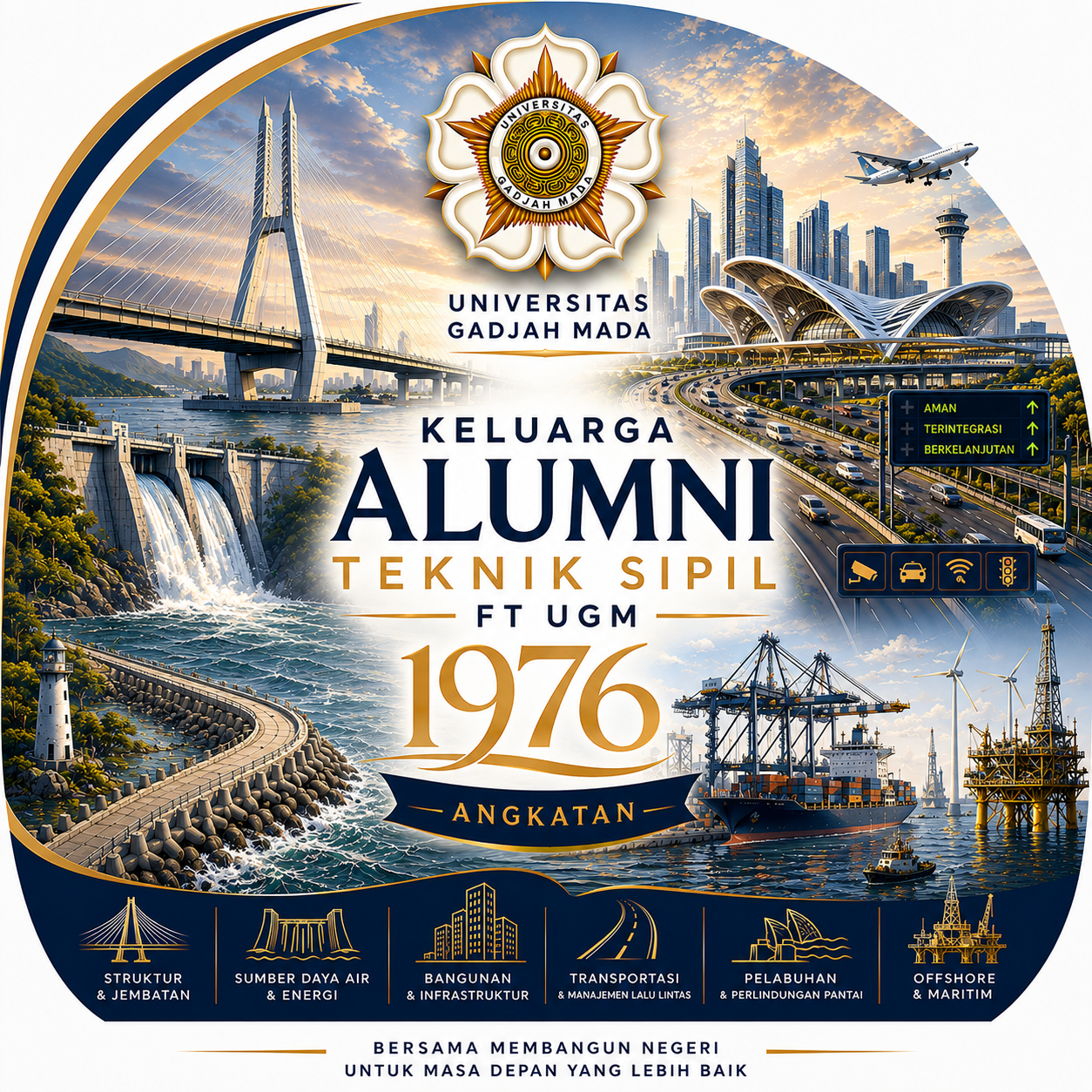 Logo Alumni Teknik Sipil 1976